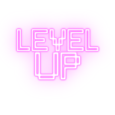 Pink Neon Level Up
