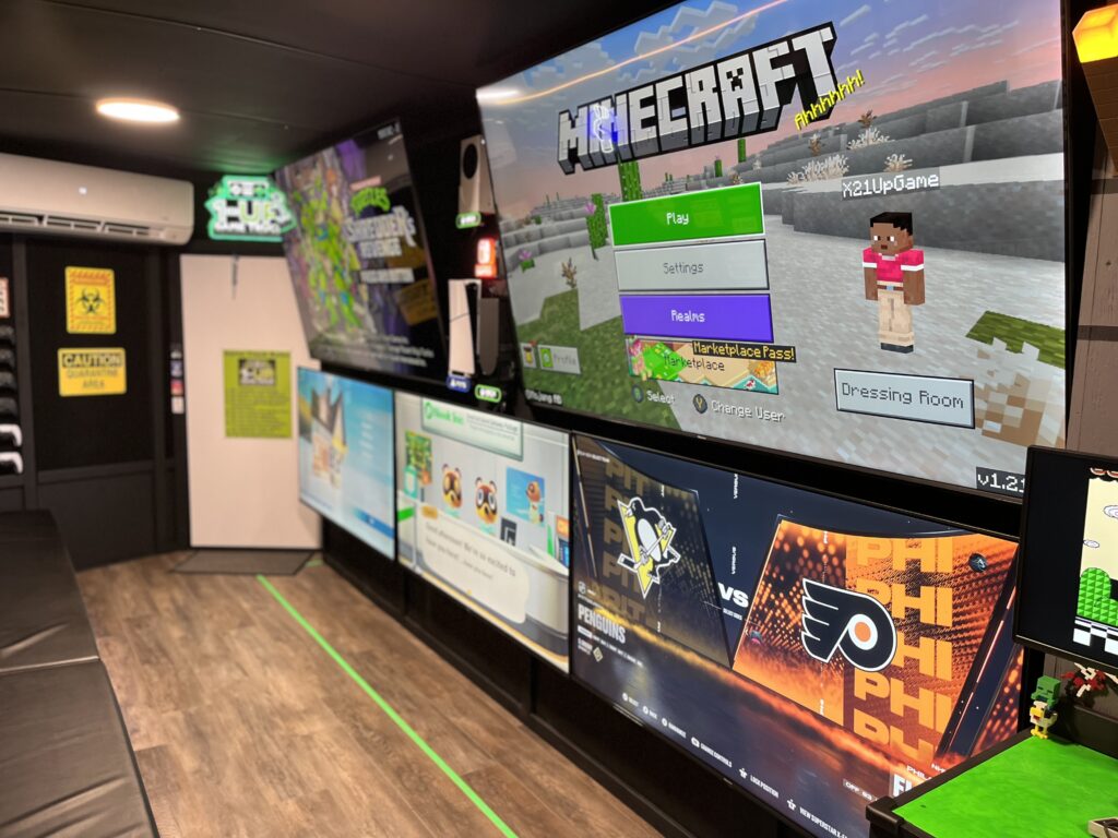 Our Truck: 1-Up Game Truck 15-foot video wall