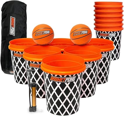Add-Ons: Add BasketPong to Your Party!
Take the fun to the next level with our BasketPong Add-On! It’s like beer pong meets basketball - a giant, outdoor party game that’s perfect for all ages and skill levels. Whether you're shooting hoops for bragging rights or just having a blast with friends and family, BasketPong is a slam dunk. Includes 12 durable buckets, 2 basketballs, and everything you need to play. Great for backyard fun, team challenges, or keeping the energy high while others enjoy the game truck!