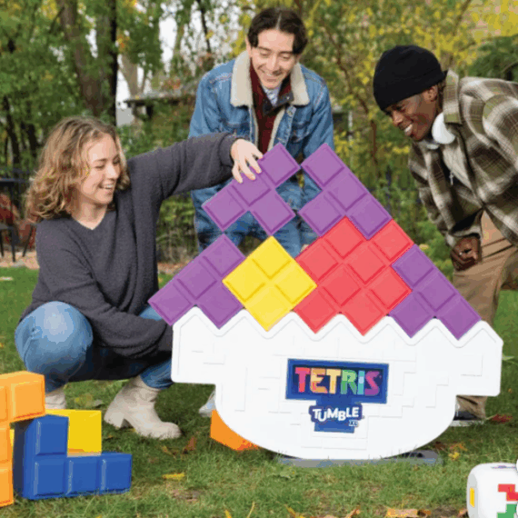 Add-Ons: Add Tetris Tumble XL to Your Party!
Tetris Tumble XL is designed to challenge players with a dynamic, tilting tower, players strategically stack oversized Tetris blocks as the tower shifts and sways. With each move, the balance of the tower changes, so stack carefully! Play head-to-head to see who can topple the tower first or play solo to see how high you can stack it! Tetris Tumble XL brings a fresh, engaging spin to one of the world's most famous puzzle games, making it a must-have game for all ages.