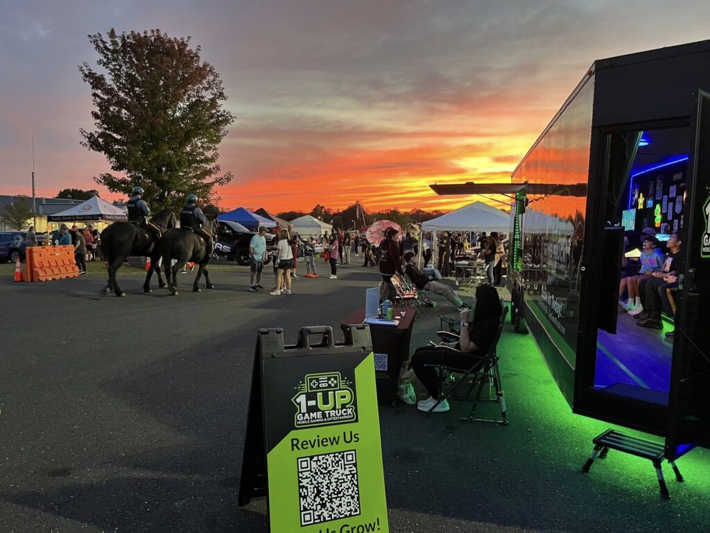 1-Up Game Truck community event at Lumberton, NJ Emergency Services Night