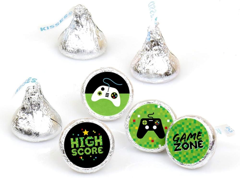 Birthday Party Round Candy Sticker Labels