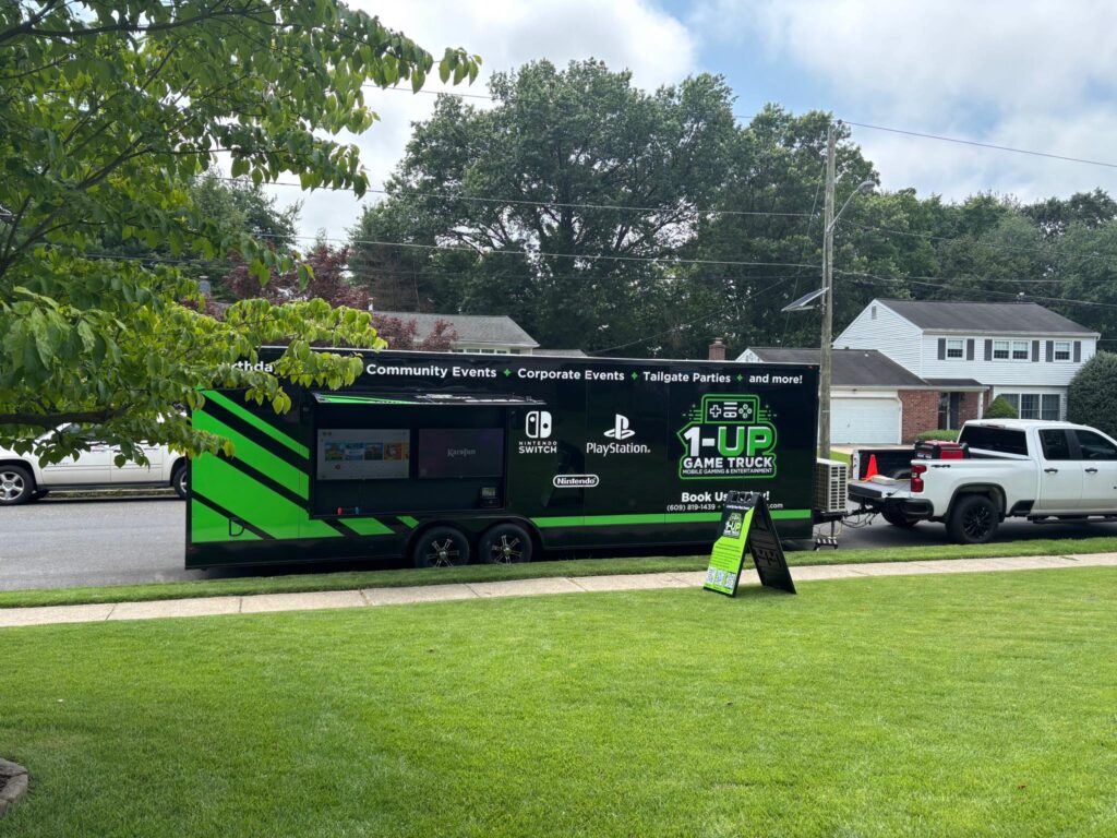 game truck rental in Lumberton NJ

1-Up Game Truck's first hometown birthday party! "Having 1 Up Game Truck at my daughter’s birthday party was THE BEST time!!! Travis had tons of games for my girl and her friends (10 and under) to play with!!! 10/10 recommend!!!!" - K.W.